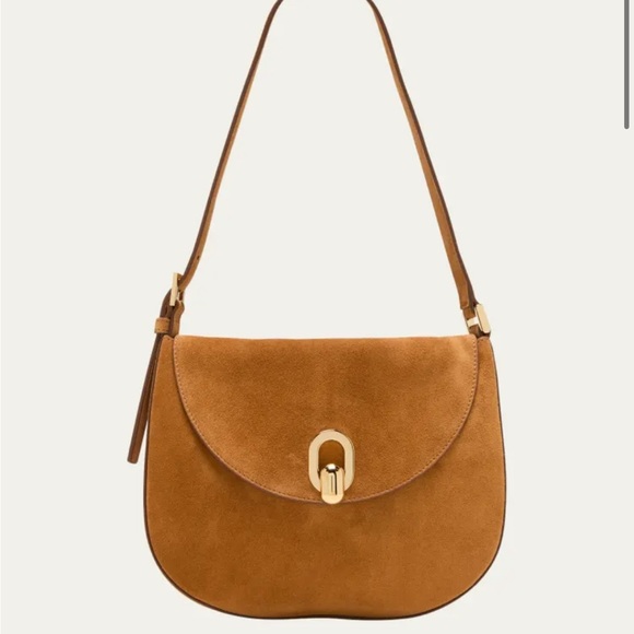 Savette Small Tondo Hobo Bag - Saddle Suede - Picture 3 of 10